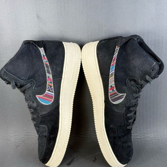 Nike Air Force 1 High '07 LV8 Black Black Summit  sneakers mens size 10 - Picture 5 of 8